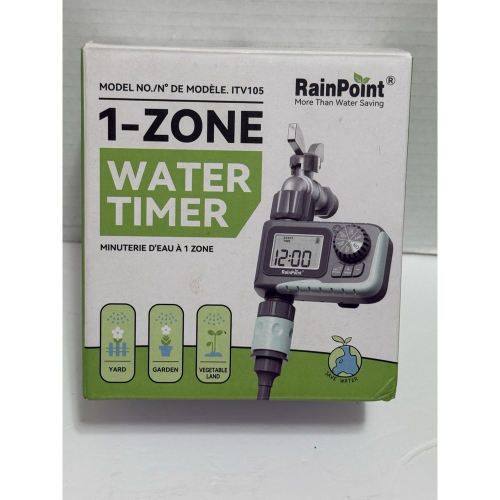 RainPoint‎ Programmable 1-Zone Water Timer - Model Number ITV105